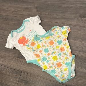 Colorful Sea Creature Kids One Pieces